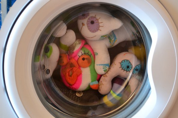 Мягкие игрушки в стиральной машине